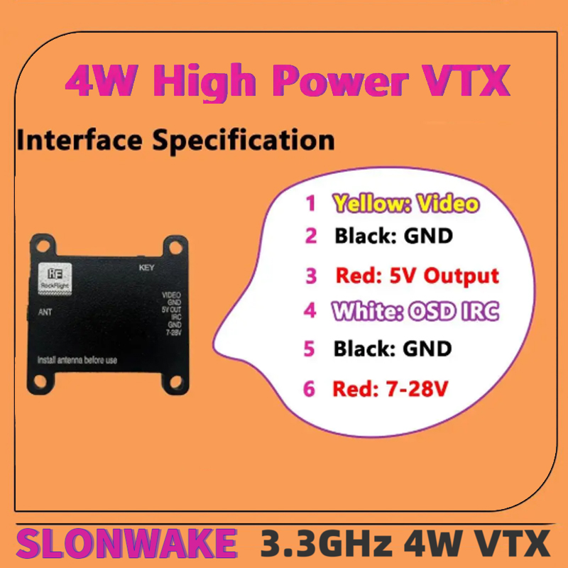 Émetteur vidéo VTX SLONWAKE FP - Fpv Drone Antenna avis et prix