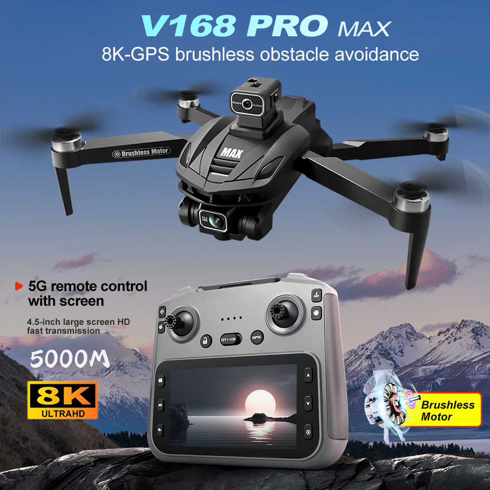 V168 PRO Max GPS Drone 8K prof - Fpv Drone Charger avis et prix